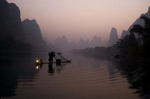 li river fisherman 300x199 Chinas top tourist attractions: Mikes Best of China list