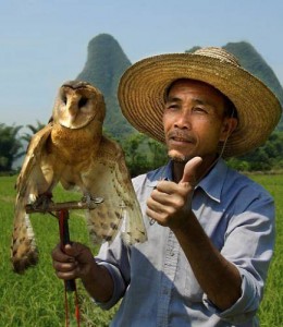 china man with owl small 260x300 Why travel to China?