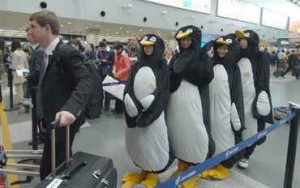 penguin mascots Beijing's queuing day small penguin mascots Beijings queuing day small 300x188 Chinese etiquette tips for travelers