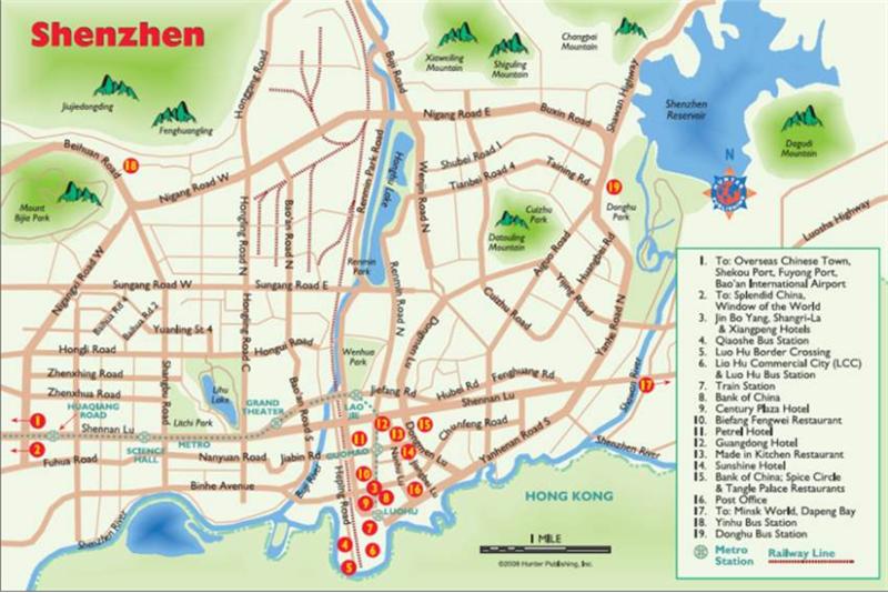 shenzhen tourist map Shenzhen