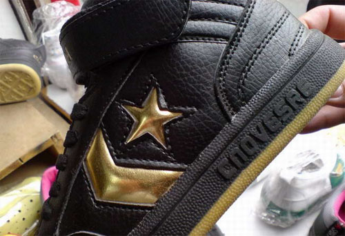 A pair of "Cnovesre" shoes, a China brand knockoff
