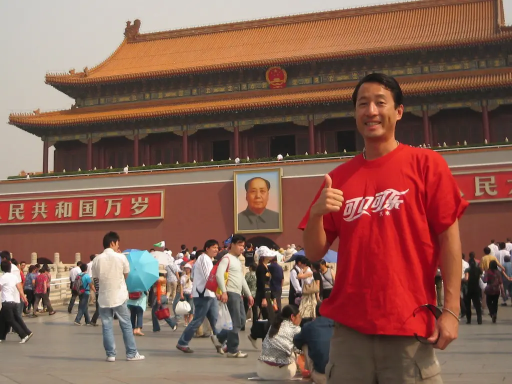 This is me, China Mike, in front of Beijing's Forbidden City