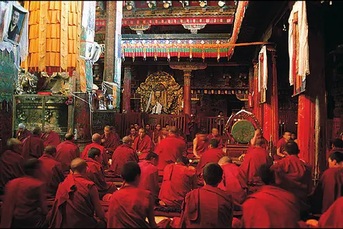 Monks in the Johkang Temple