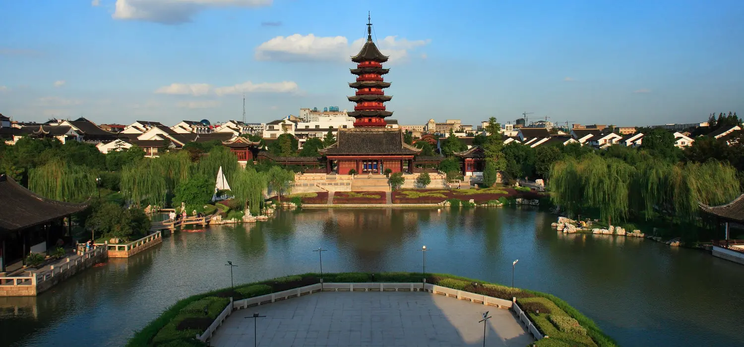 A beautiful scene over water in Suzhou
