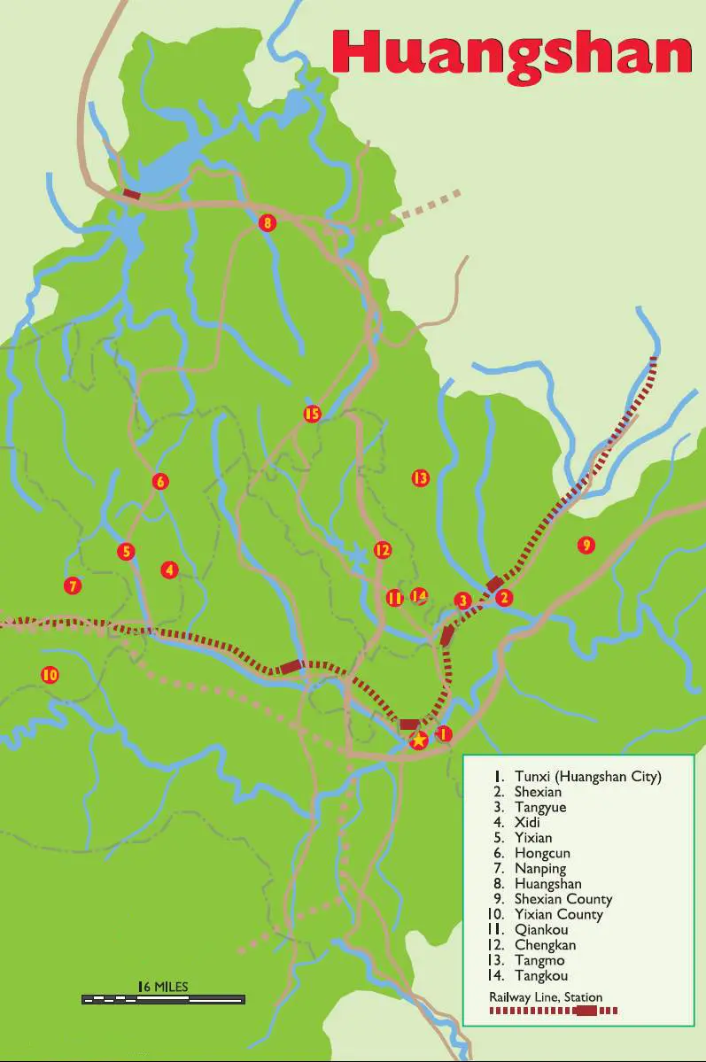 Maps of Huangshan | China Mike