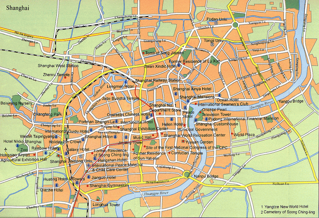Shanghai Maps, China: Metro Maps, Tourist Maps, Attractions | China Mike