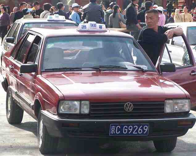 Fake Beijing taxi (see license plate- click to enlarge)