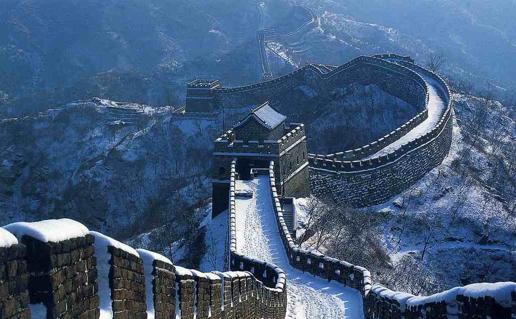 Mutianyu section of the Great Wall in the winter