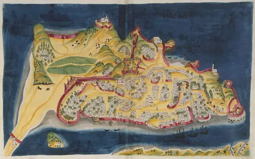 A Map of Macau in 1635.