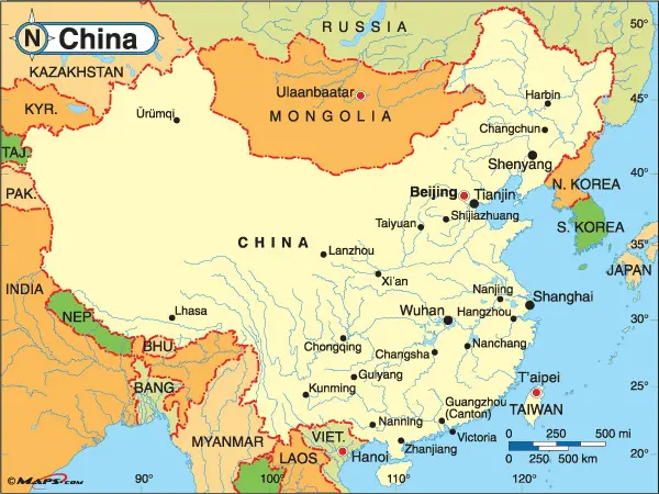General China Map