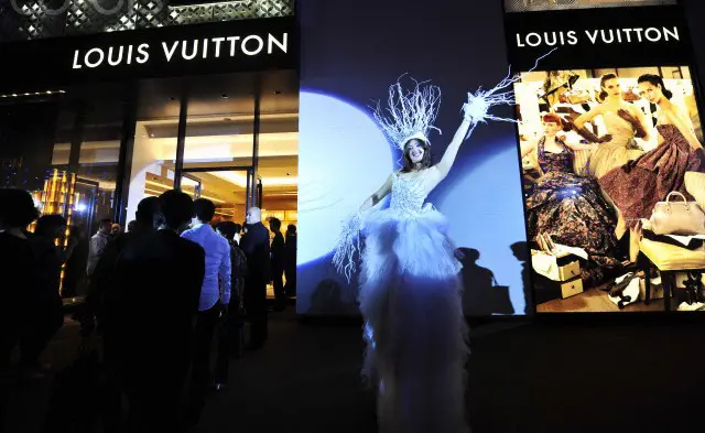 A Louis Vuitton event being held in China 