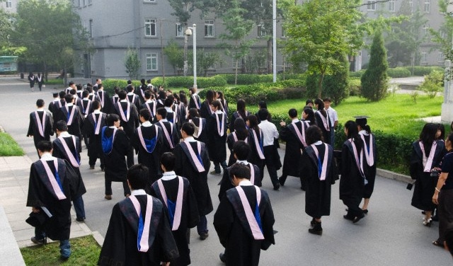Graduates at a Chinese University