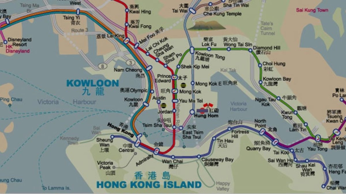 Hong Kong Train Map Downloadable Hong Kong Mtr Maps (Plus Light Rail & Tram) | China Mike