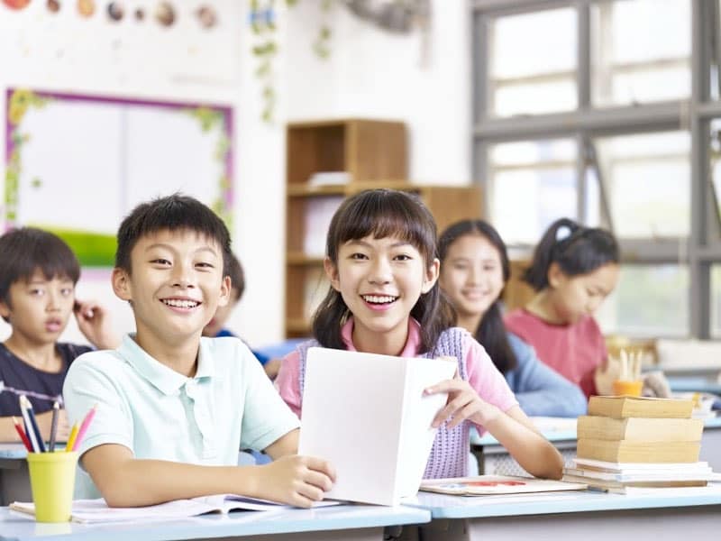 Chinese children in school
